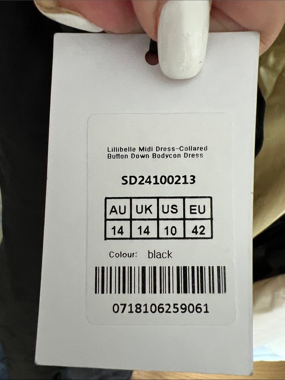 NWT REVOLVE Australia SHOWPO Lillibelle midi dress collared button front US 10 - Picture 5 of 11